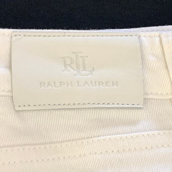 Lauren Ralph Lauren Womens White Shorts Plus Size 22W Raw Fringe Hem High Rise - Picture 11 of 14